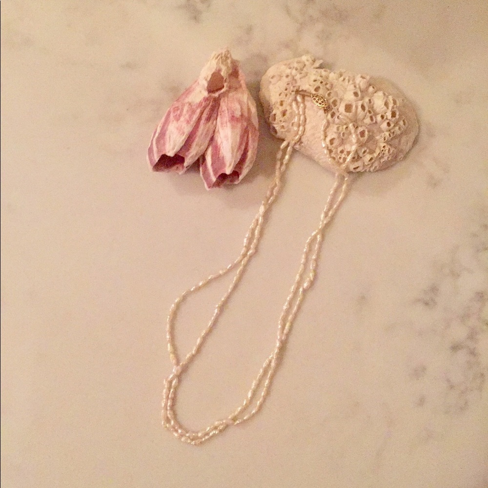 Rice pearl necklace